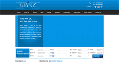 Desktop Screenshot of hotelgianz.com